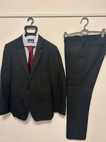 정장 셀렉트 AB6 블랙 체크 비즈니스 정장