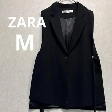 ZARA 슬리브리스 지레 베스트 M 사이즈 블랙