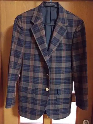 VAN 체크 무늬 테일러드 자켓