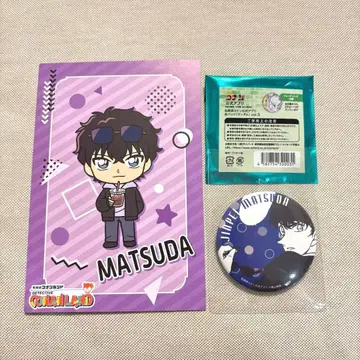 명탐정 코난 코난랜드 공식 앱 캔뱃지 마츠다 진페이 엽서 경찰학교