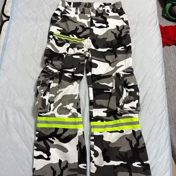 GROVATH 카모플라쥬 카고 팬츠 반사 스트라이프 사이버계, y2k