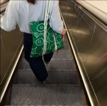 [ 미사용 새상품 ] 마리메꼬 에코백 숄더 타입/그린