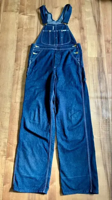 일본제 빈티지 Lee 진한 데님 오버롤 28