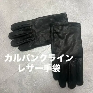 캘빈클라인 천연 가죽 장갑 블랙 남성용 그로브 calvin klein