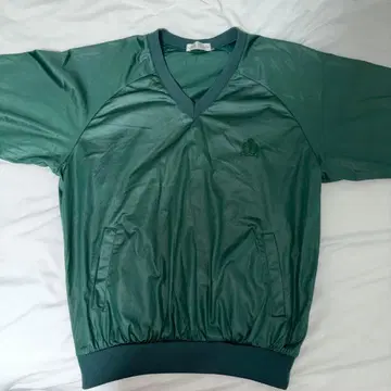 그린 V넥 나일론 자켓 L