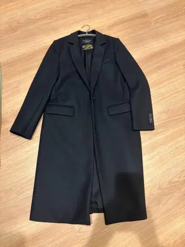 MACPHEE 네이비 체스터 코트