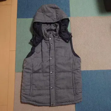 m.f.editorial 후드 부착 베스트 M 사이즈 그레이