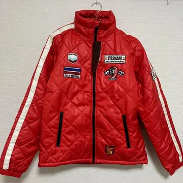 Kissmark 빨간색 퀼팅 점퍼