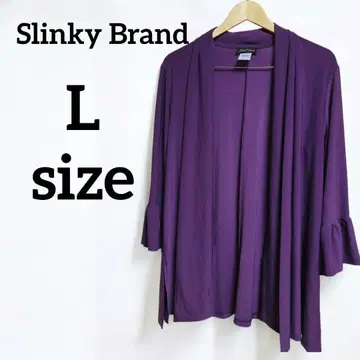 Slinky Brand [ L ] 퍼플 보라색 가디건 하나뿐인 빅