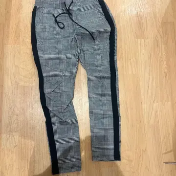 RTEG 체크 무늬 스키니 팬츠