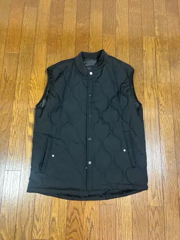 블랙 퀼팅 다운 베스트 L