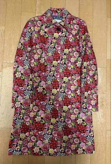 DRESS CAMP 꽃무늬 롱 코트