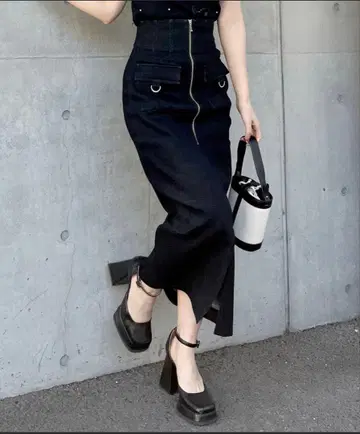 로얄 파티 / 하이웨스트 ZIP 스커트