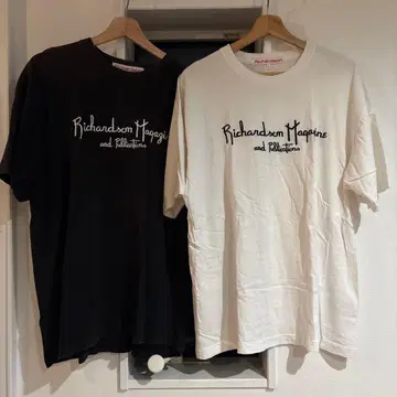 Richardson 티셔츠 세트 L 사이즈 블랙 화이트