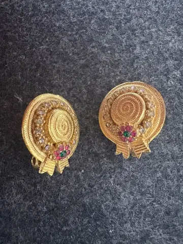 CINER 사이너 빈티지 골드 컬러 귀찌