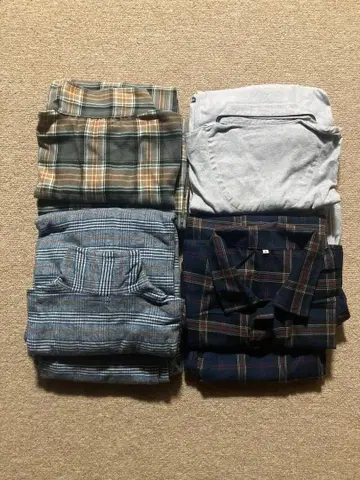 남성용 파자마 4벌 묶음