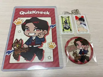 QuizKnock 이자와 타쿠시 엽서 캔뱃지 아크릴 참
