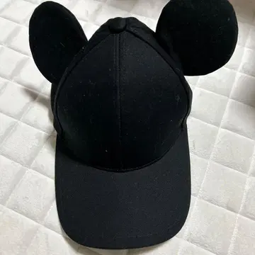 미키마우스 귀 달린 블랙 캡 M 사이즈