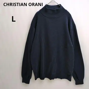 크리스찬 오라니 모크넥 스웨터 L 네이비