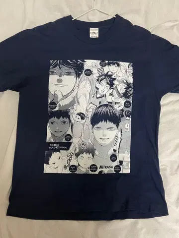 하이큐!! 카게야마 토비오 메모리얼 T셔츠 M 점프샵 공식