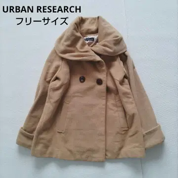 URBAN RESEARCH 더블 브레스트 코트 숏 기장