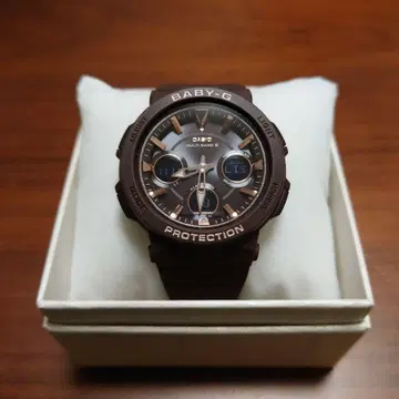 카시오 CASIO 베이비-G BGA-2510 전파 솔라 손목시계 브라운