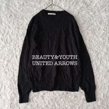 뷰티 앤 유스 유나이티드 애로우즈 니트 블랙 캐시미어 혼방