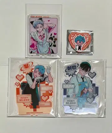 에이리언 스테이지 애니메이트 카페 아크릴 스탠드 이반 틸 캔뱃지