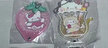 산리오 커스텀 아크릴 참 고양이 소다 딸기 꽃 마루 유령