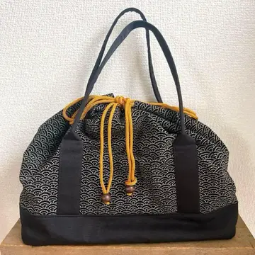 청해파 토트 복조리 대용량 인덴 백 화물 기모노 경량