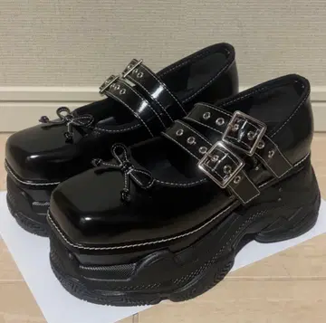 jouetie 통굽 스니커즈 밑창 멜리 제인 발레 슈즈 로퍼