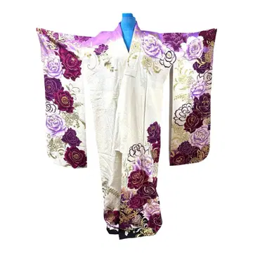 고급 순수 실크 럭셔리 장미, 나비 고져스 패턴 세트