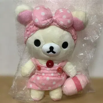 미개봉 새상품 리락쿠마 캐러밴 코리락쿠마 모아모아 봉제 인형 타월 드레스