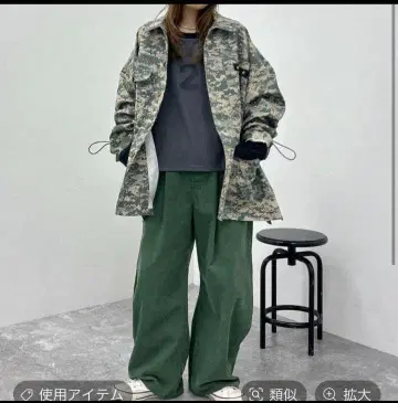 니코앤드 턱 모레 팬츠 M 카키 make stuff