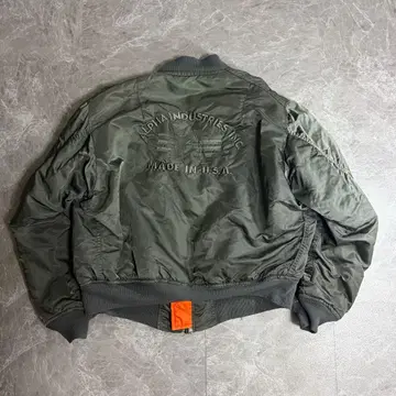 ALPHA MA-1 90년대 자수 3선 MADE IN USA L