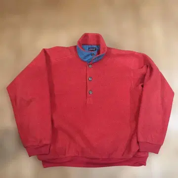 파타고니아 플리스 하프 버튼 L USA 주 터콰이즈 탁한 90s