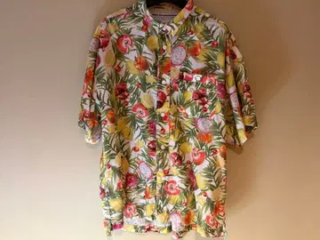 White Mountaineering 후르츠 패턴 반팔 셔츠 L 사이즈