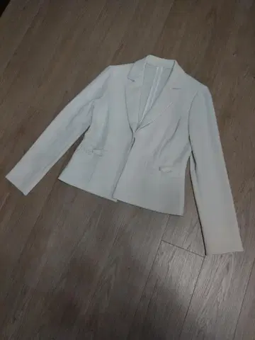 Leilian 화이트 테일러드 자켓