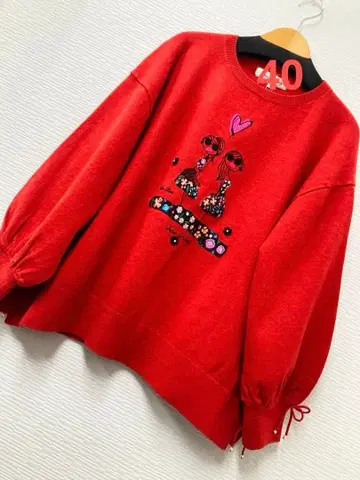 슈퍼 뷰티 소매가 봉긋한 여아 자수 따뜻한 스웨터