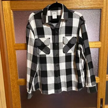 RHC 체크 무늬 플란넬 셔츠 블랙/화이트