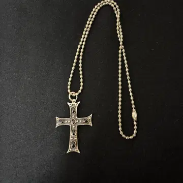 십자가 목걸이 실버 925 archive opium Y2K