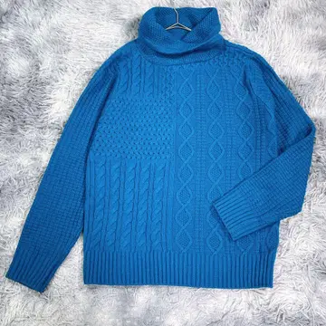 J.FERRY MEN [ 46 ] 터틀넥 니트 블루 가을/겨울 남성용