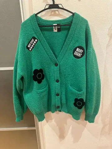 MARY QUANT 그린 가디건