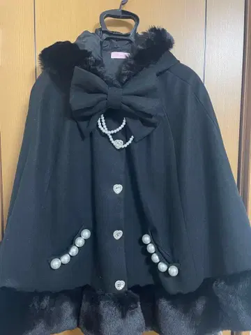 마즈 mars 판초 코트 블랙