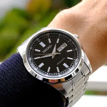 SEIKO 자동 와인딩 손목시계 블랙