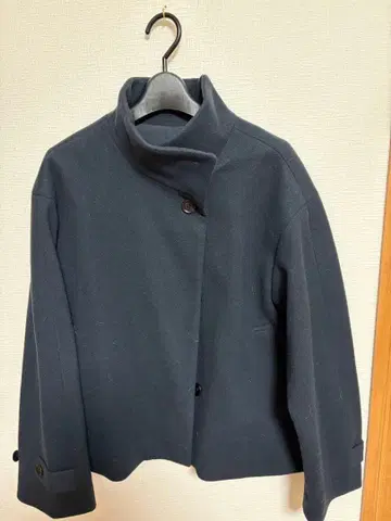 GU 네이비 스탠드 카라 코트 M 사이즈