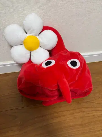 피크민 코스튬 모자 빨간 피크민