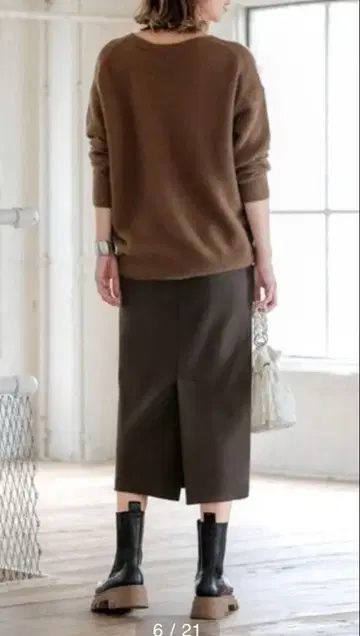 STYLE DELI 두꺼운 소재 분또 80cm 펜슬 스커트