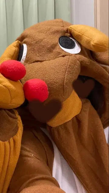 루돌프 후드 부착 룸웨어