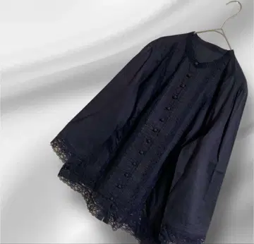 빅 사이즈! 23구 레이스 절개 블라우스 사이즈 44